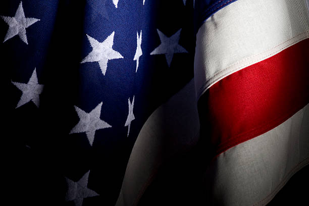 American flag background stock photo