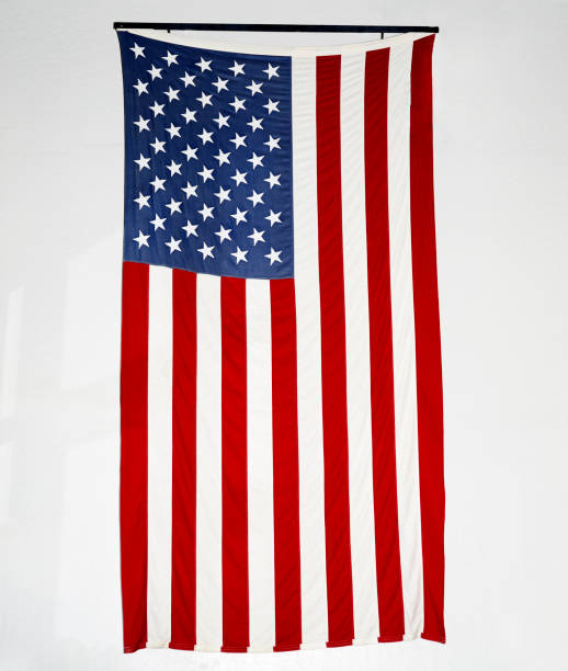 American Flag Hanging Wall Art Large 56” Wide X 34" Tall Naturally Weathered 