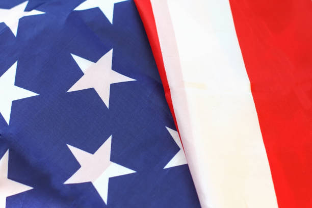 american flag, symbol of the United States kotseptsiya stock photo