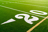 istock American Football Field 20 Yard Line 1051313260