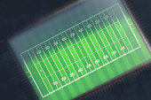 istock American football stadium from top view. 3D illustration. Ragby arena. 1166749067