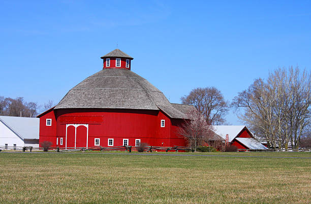 Amish Round Barn stock photo