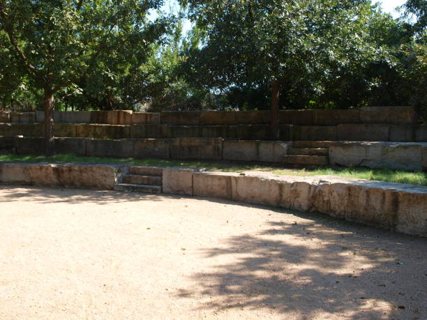 Amphitheater in Geo. Bush Presidential Center Park stock photo