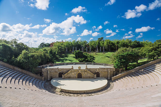 Amphitheatre in Altos de Chavon stock photo