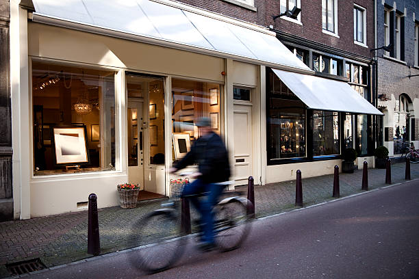 amsterdam - kunsthandel stockfoto's en -beelden