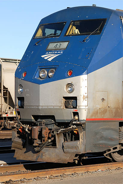Amtrak Locomotive stock photo