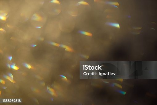 istock An abstract Blurred Gray-yellow light effect stock illustrations with colored dots for a background 1358959318