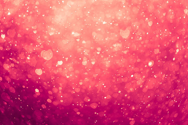 An abstract image of a pink hearts background stock photo
