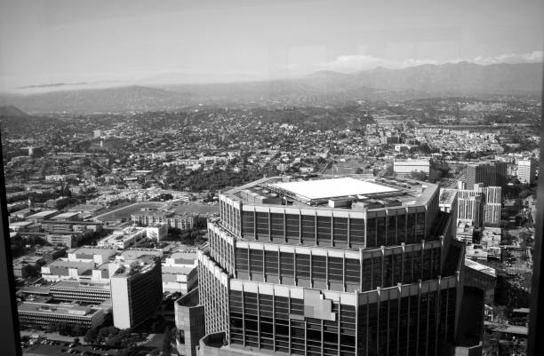 An Aerial View of Greater Los Angeles stock photo