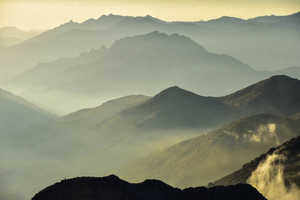 An incredible view of mountains in Sinai, Egypt stock photo