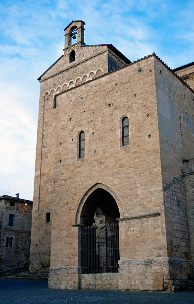 Ancient cathedral complex in Anagni stock photo
