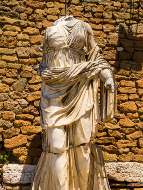 Ancient Roman Statue stock photo