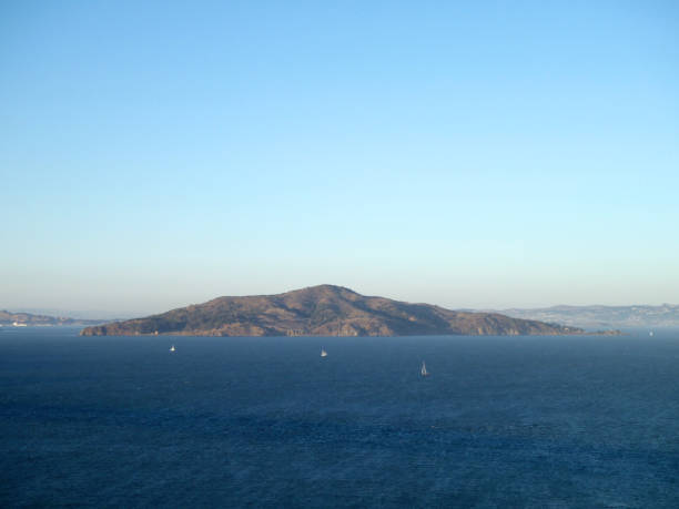 Angel Island in San Francisco Bay stock photo
