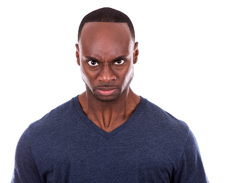 Angry Black Man Stock Photo - Download Image Now - iStock