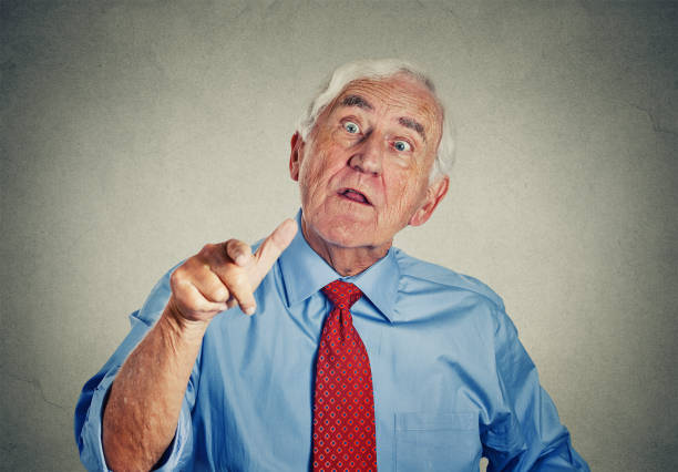 Angry senior man Angry senior man inpatient stock pictures, royalty-free photos & images