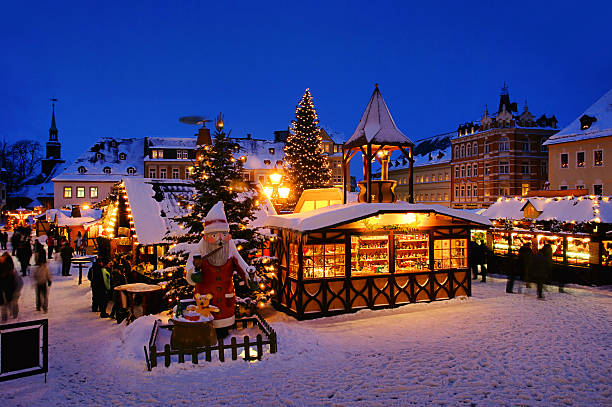 Annaberg-Buchholz Christmas christmas market in Germany christmas market stock pictures, royalty-free photos & images