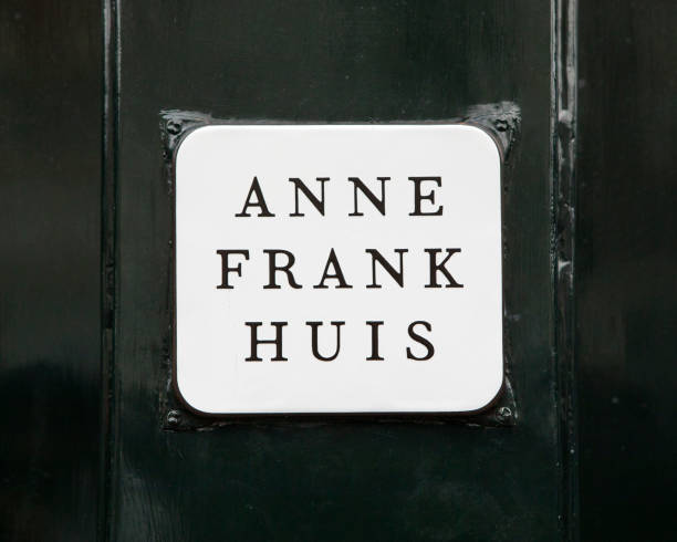 anne frank huis in amsterdam - anne frank stockfoto's en -beelden