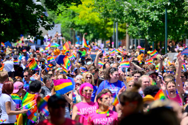 Annual Philly Pride Parade stock photo