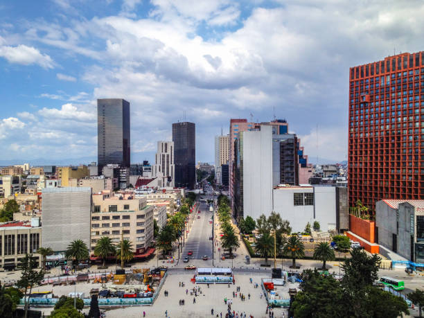 Another view of Mexico City stock photo