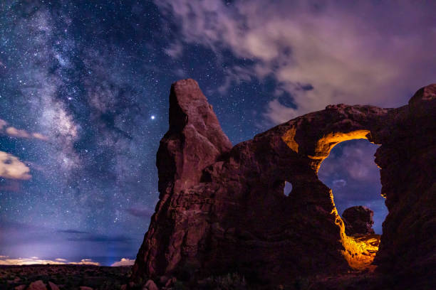 Photo of Antares and Milky Way over Turret Arch