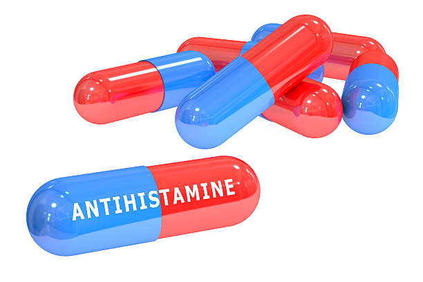 antihistamine pills 3D rendering antihistamine pills 3D rendering isolated on white background antihistamine stock pictures, royalty-free photos & images