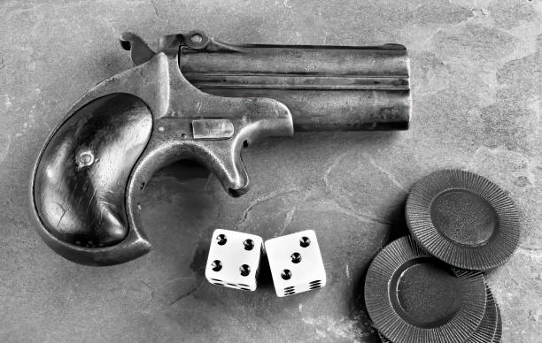 Ideal Revolver Derringer 1 Coup 21,5 cm Metal et Pvc Pi5011681 