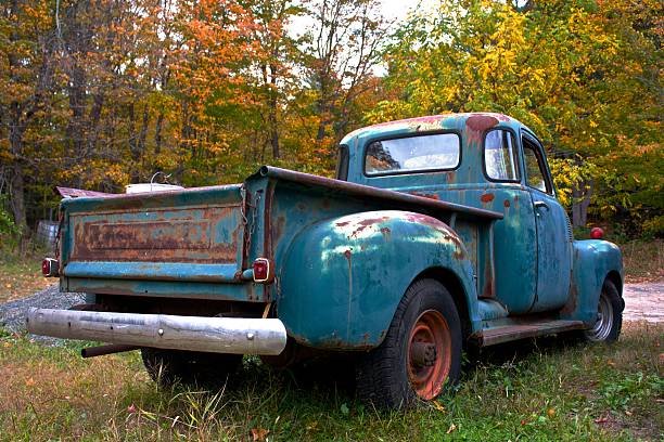 Antique Farm Truck stock photo
