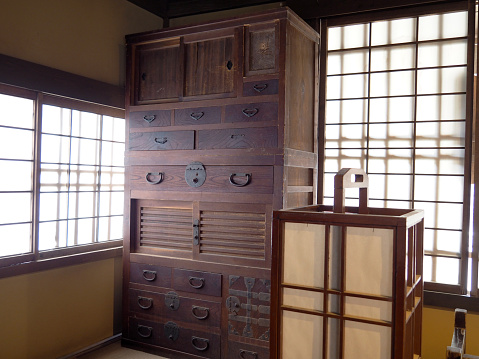 Antique Japanese Furniture Wadansu Stockfoto Und Mehr Bilder Von