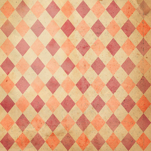 antique paper with diamond pattern Please view more retro paper backgrounds here: harlequin stock pictures, royalty-free photos & images