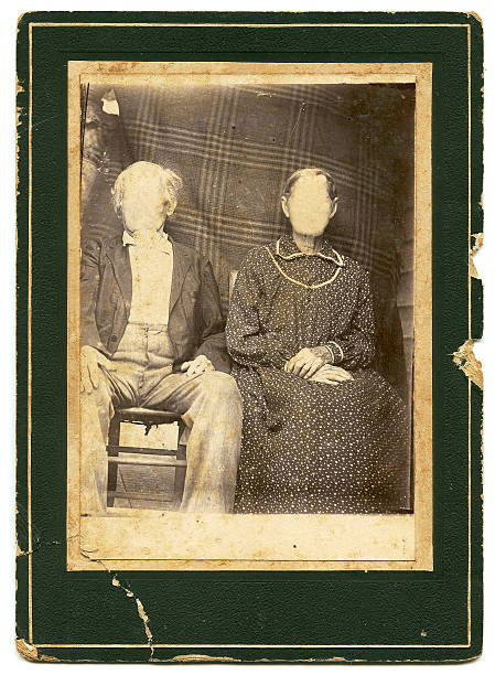 Antique Photo Frame Antique photo frame from later 1800's or early 1900's.  Frame shows plenty of wear and tear, you can use the frame or add your own face. spooky photos stock pictures, royalty-free photos & images