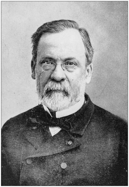 Antique photograph of people from the World: Louis Pasteur stock photo