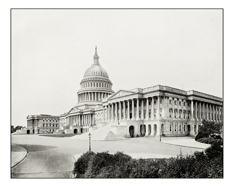 Antique photograph of The Capitol, Washington