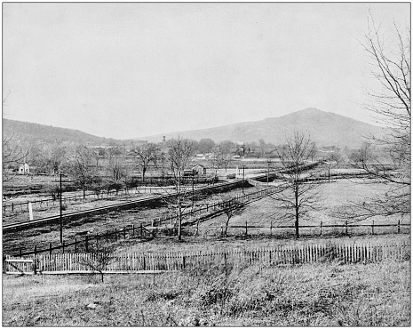 Antique photograph of World's famous sites: Arcadia Valley and Pilot Knob, Missouri