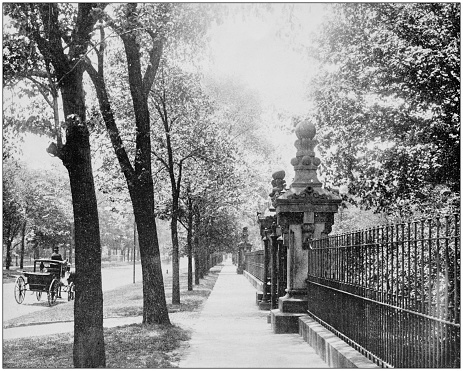 Antique photograph of World's famous sites: Euclid Avenue, Cleveland, Ohio