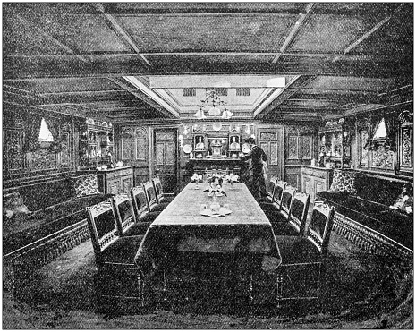 Antique photograph: Ship Cruise interiors