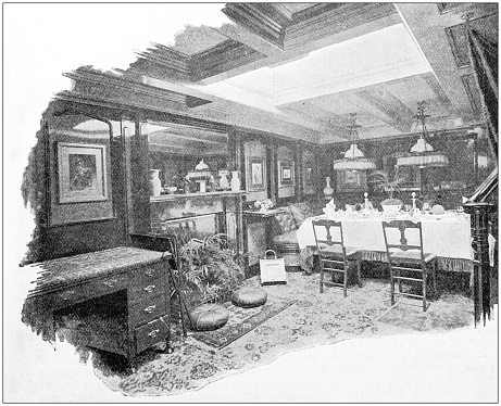 Antique photograph: Ship Cruise interiors