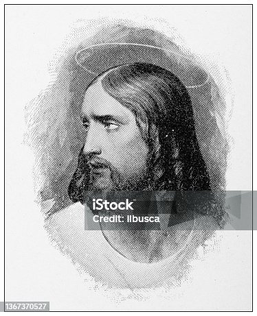 istock Antique portrait: Jesus 1367370527