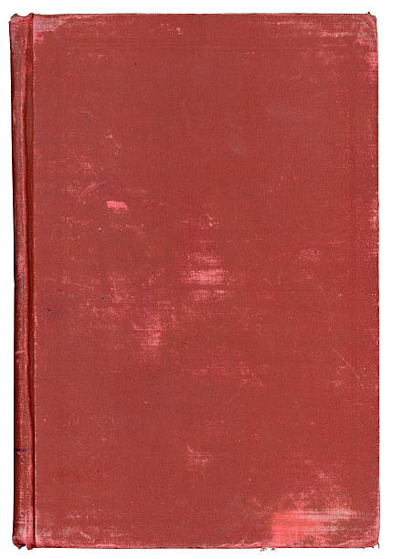 antique red book cover stock photo
