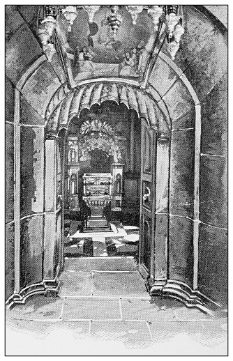 Antique travel photographs of Jerusalem and surroundings: The Holy Sepulchre
