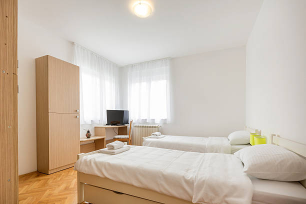 Apartment interior - Bedroom Apartment interior - Bedroom college dorm stock pictures, royalty-free photos & images