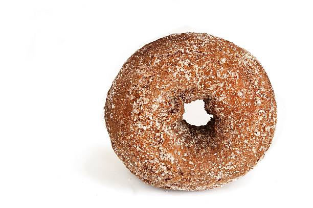Apple cider donuts isolated on white stock photo