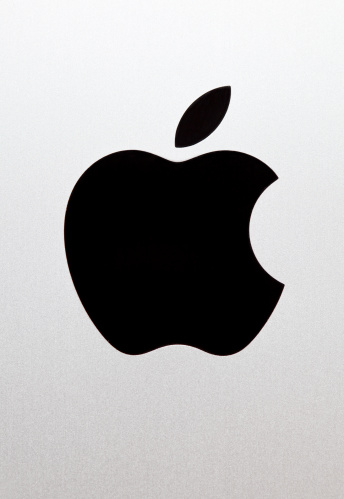 Msida, Malta - September 25, 2011: The Apple Macintosh logo as seen on the back of an iPad manufactured by Apple Macintosh.