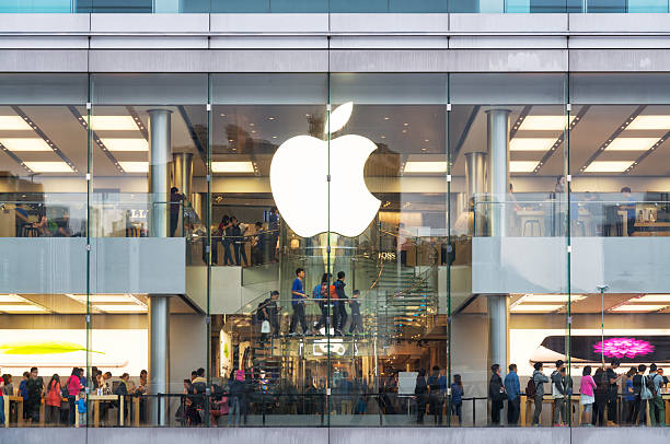 apple store in hongkong - apple computer stock-fotos und bilder