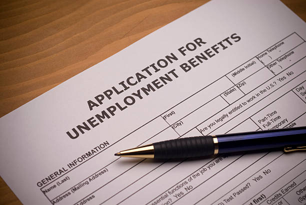 Application for benefits Unemployment benefits application unemployment stock pictures, royalty-free photos & images