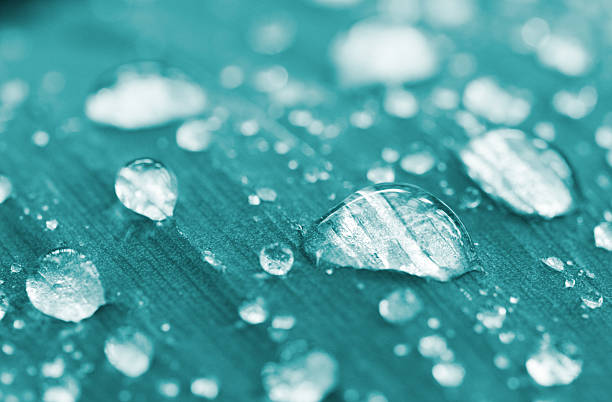 aqua drops (rain) stock photo