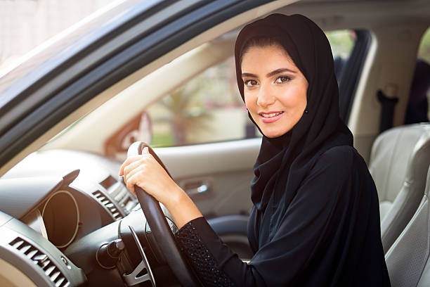 Arab Women Driving Arab women driving a car beautiful arab woman stock pictures, royalty-free photos & images