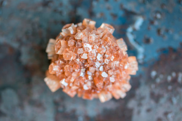 Aragonite crystal cluster stock photo