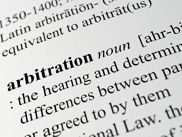 arbitration stock photo