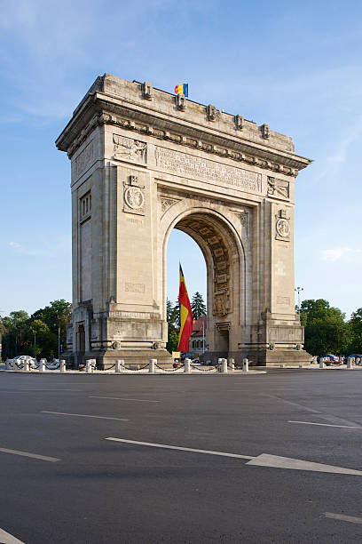Arc de Triomphe, Bucharest stock photo