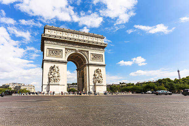 Arc de Triomphe in Paris stock photo